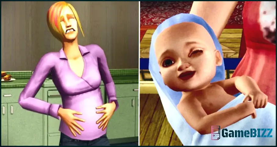 Sims 2-Spieler wird von neugeborenem Baby gejagt