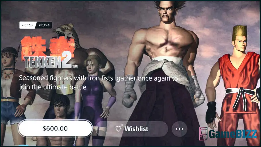 Tekken 2 im australischen PlayStation Store versehentlich mit 600 Dollar bepreist