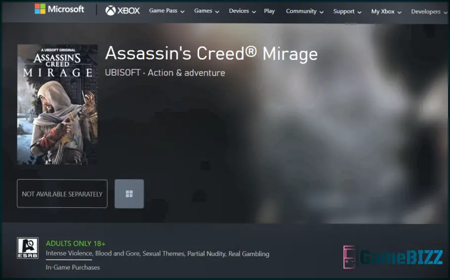 Assassin's Creed Mirage wurde von der ESRB wegen 