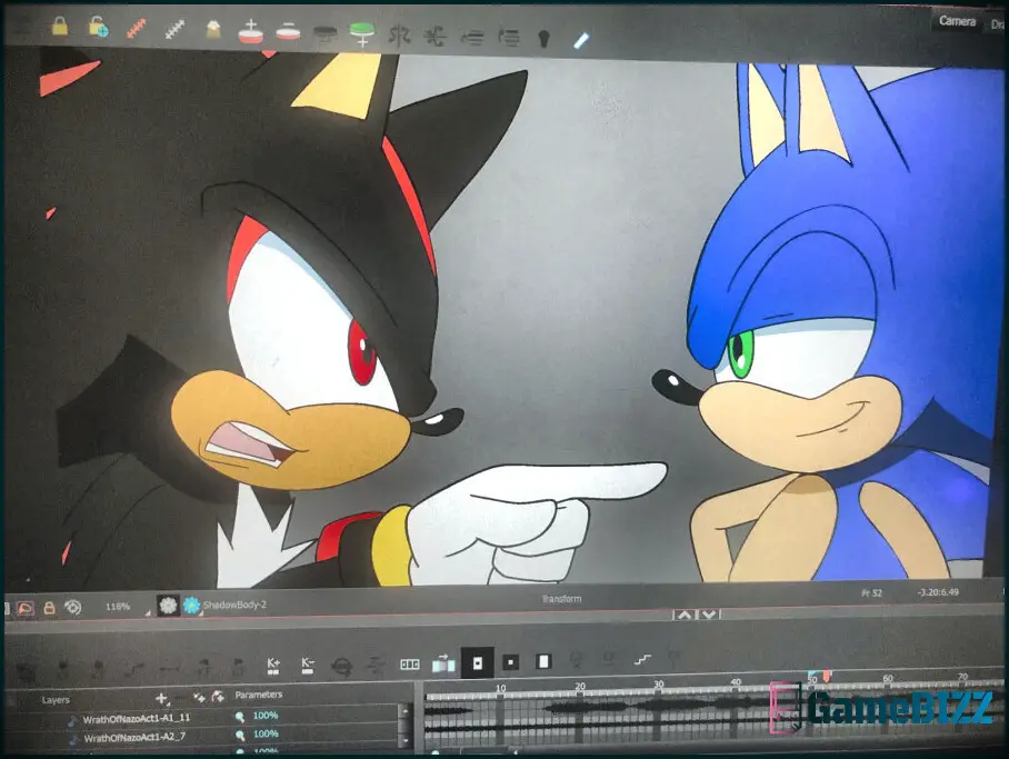 Shadow darf keine Witze machen, sagen die Sonic-Autoren