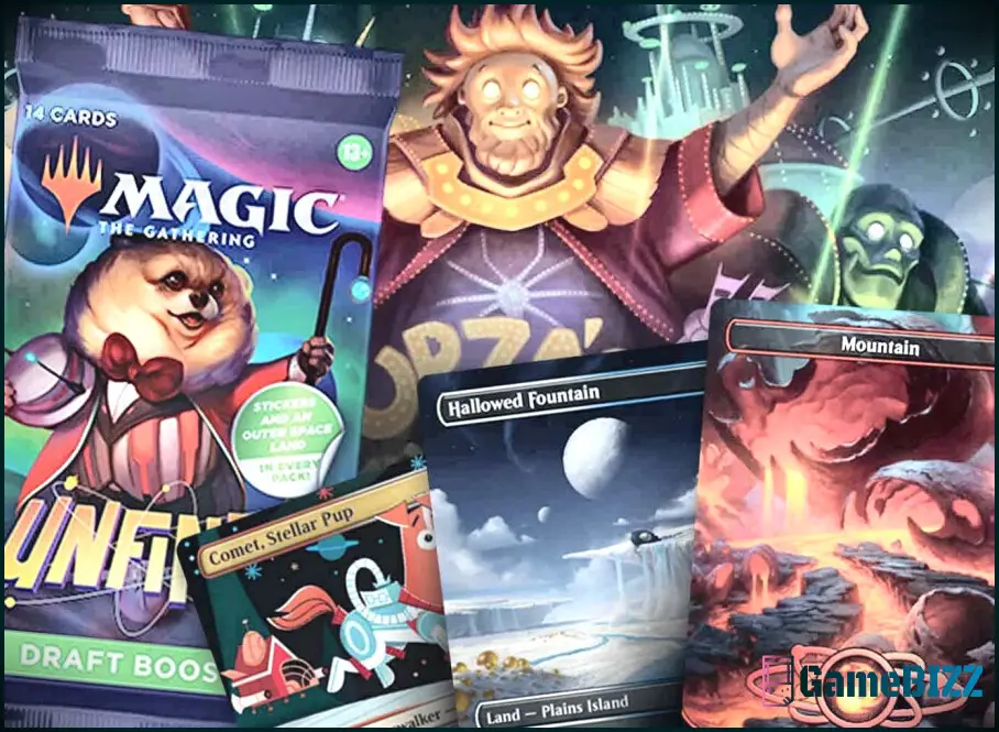 Magic: The Gathering-Spieler befürchten, dass Unfinity-Aufkleber geätzte Folienkarten beschädigen können