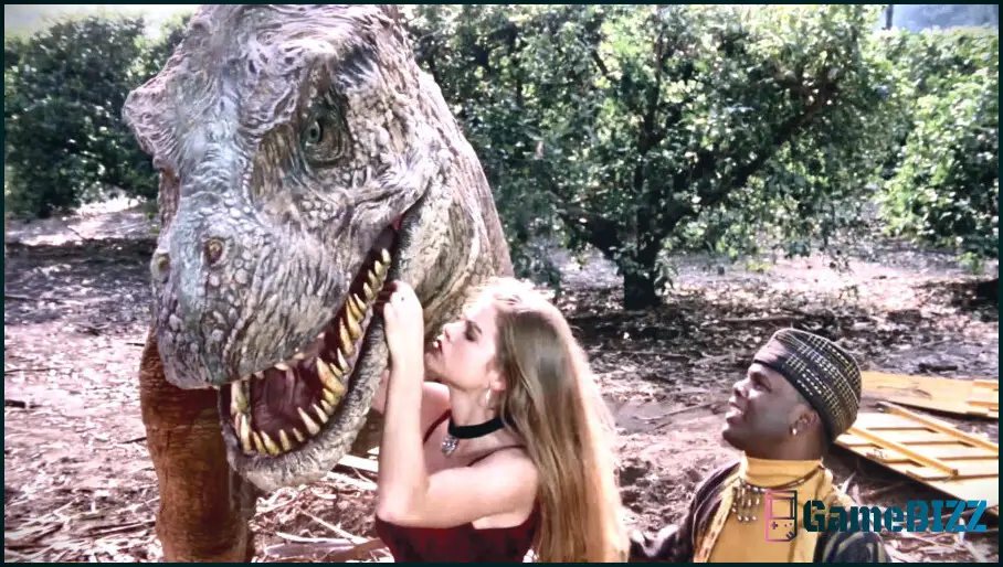 High On Life lässt dich den gesamten Film Tammy und der T-Rex im Spiel sehen