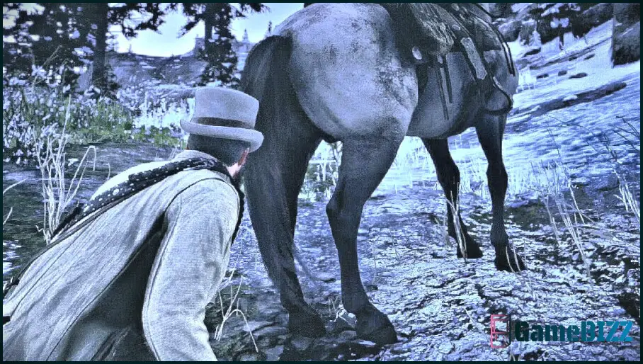 Red Dead Redemption 2 Fan schrumpft Pferd so sehr, dass man es kaum noch sehen kann