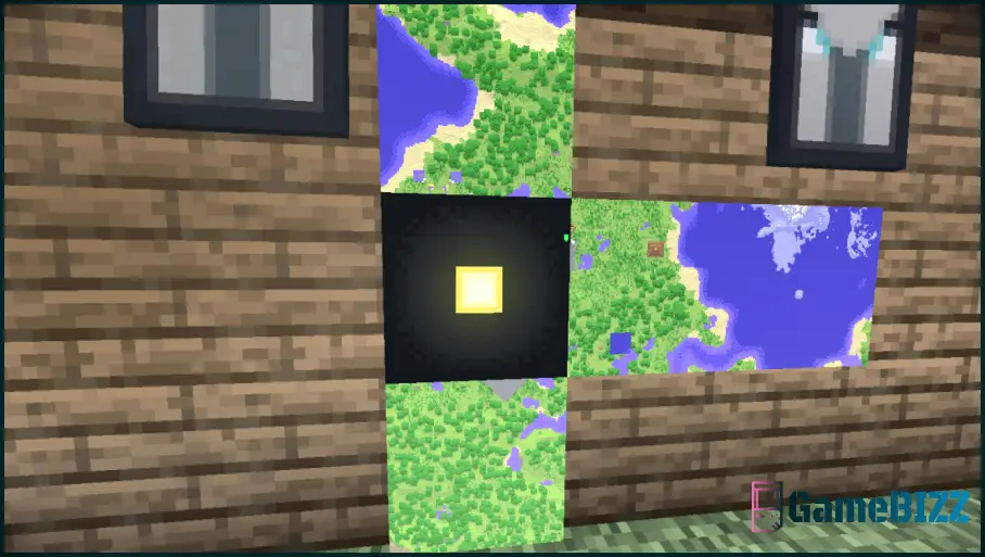 Minecraft Player verwandelt die Sonne und den Mond in Blöcke