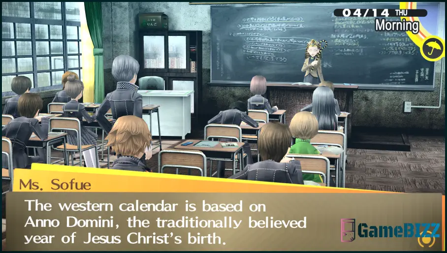 Persona 4 Golden: Alle Antworten aus dem Klassenzimmer für November und Dezember