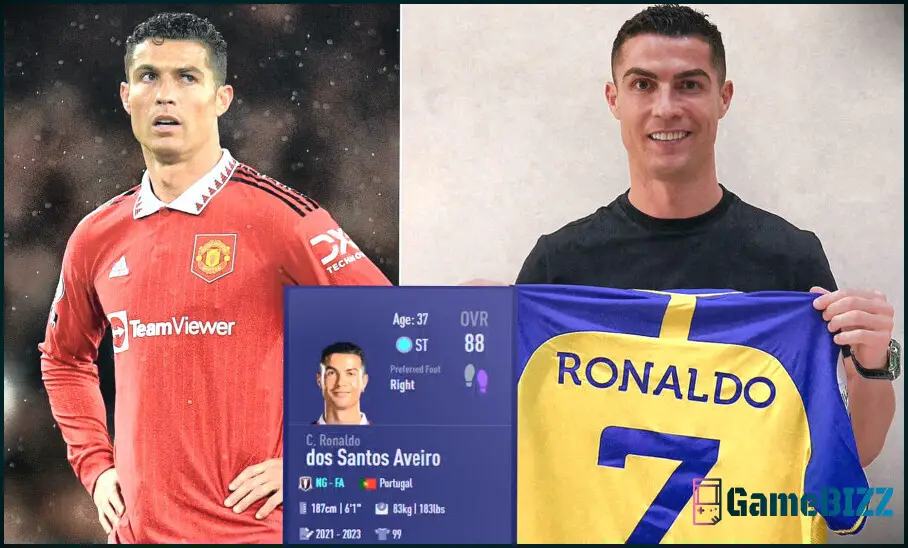 Ronaldos FIFA 23-Wertung sinkt nach seinem Transfer nach Saudi-Arabien auf 88