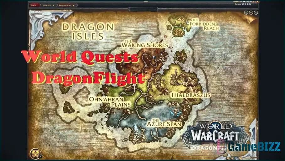 World of Warcraft: Drachenschwarm - Beruhigung der Lande Welt-Questführer