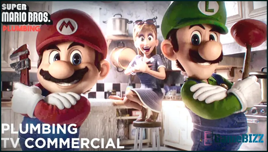 Super Mario Bros. Film Werbespot für Klempnerarbeiten zeigt Mario bei der Arbeit