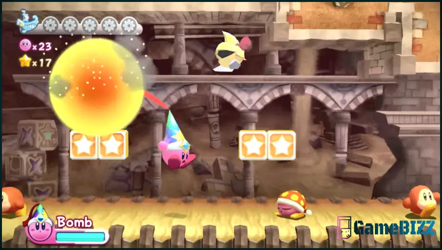 Kirby's Rückkehr ins Traumland Deluxe: Zwiebel-Ozean - Stufe Fünf - Fetter Kugelboss Leitfaden