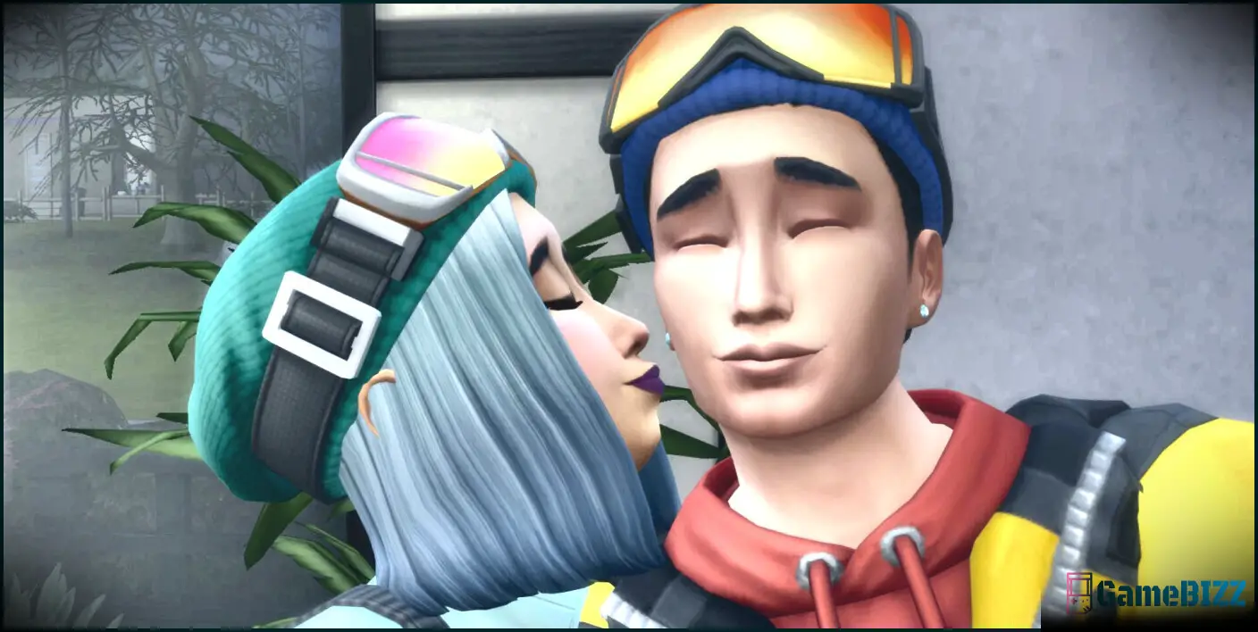 Sims 4 - Kaori und Kiyoshi romantisches Selfie