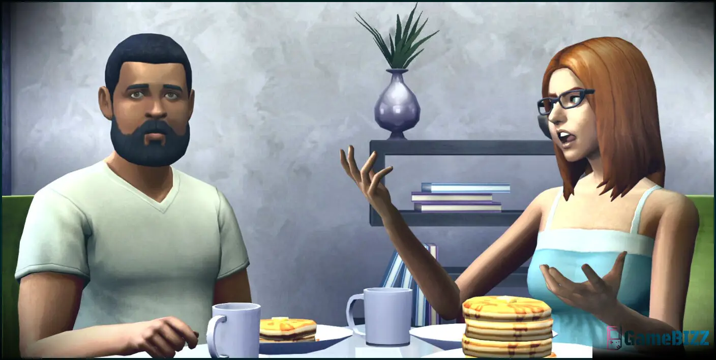 Sims 4 Base Game Pancakes saßen zusammen