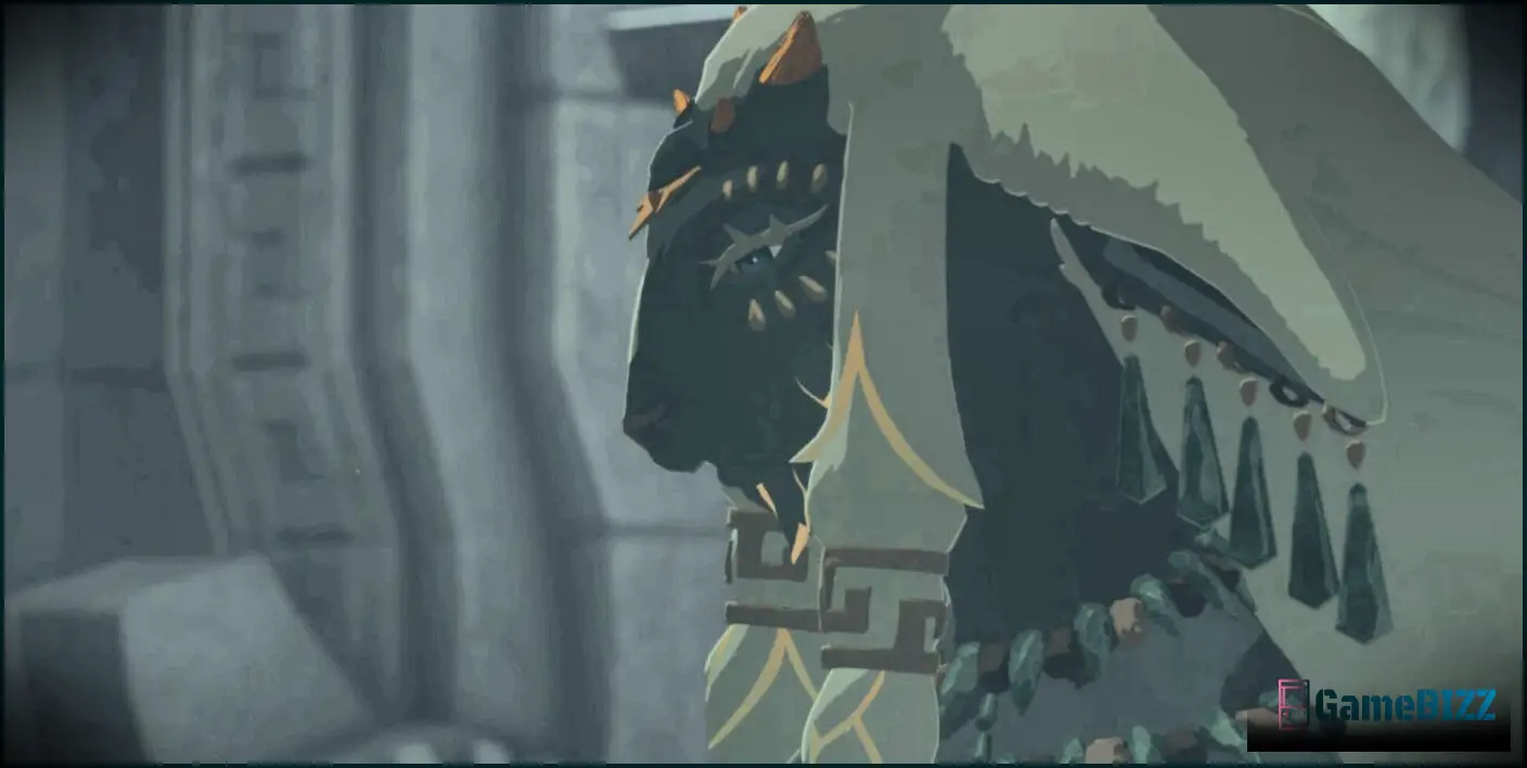 Die Legende von Zelda Tränen des Königreichs, Rauru spricht mit Zelda in einem Drachenritter -Rückblick