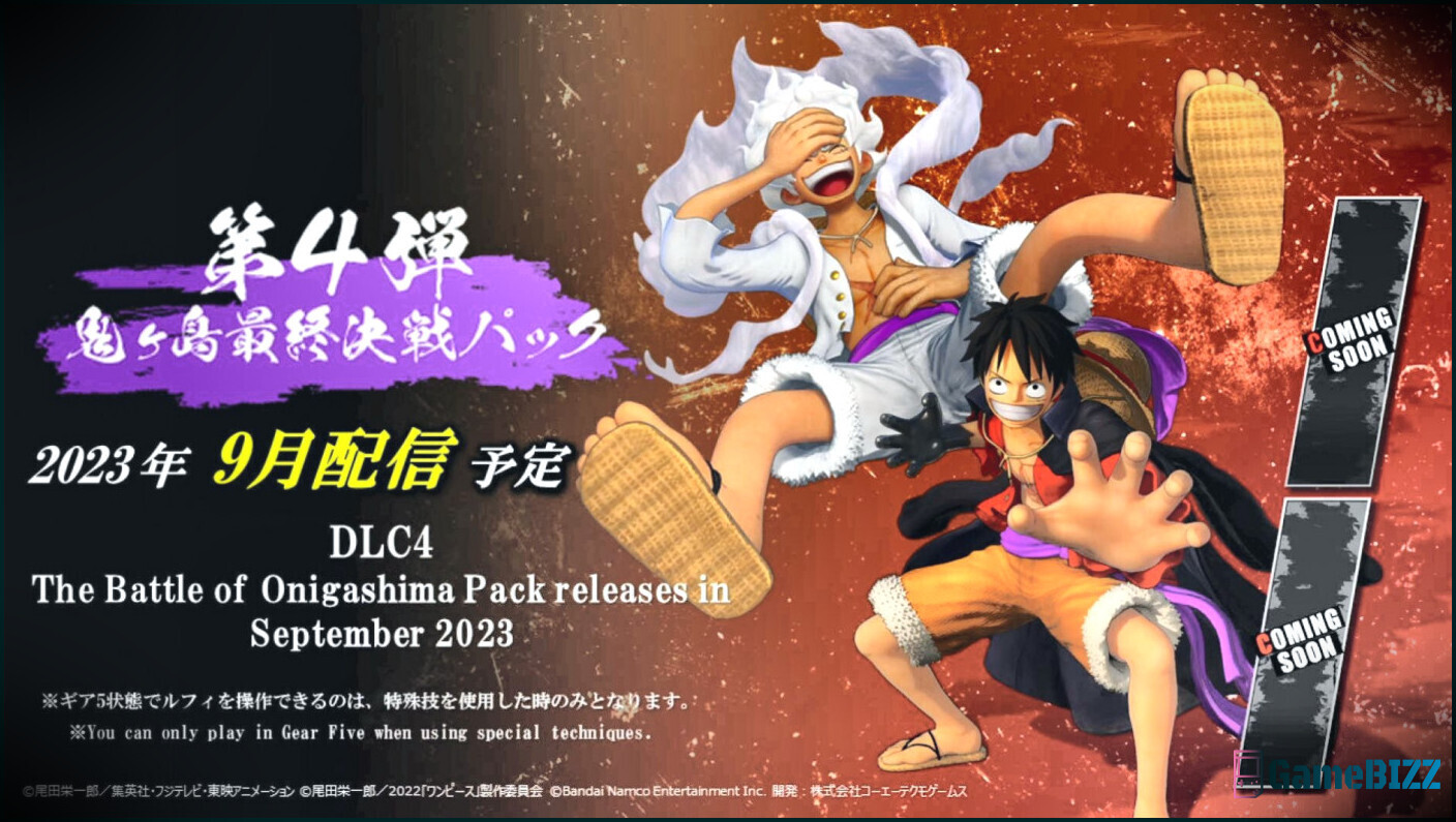 Gear 5 Luffy kommt zu One Piece Pirate Warriors 4