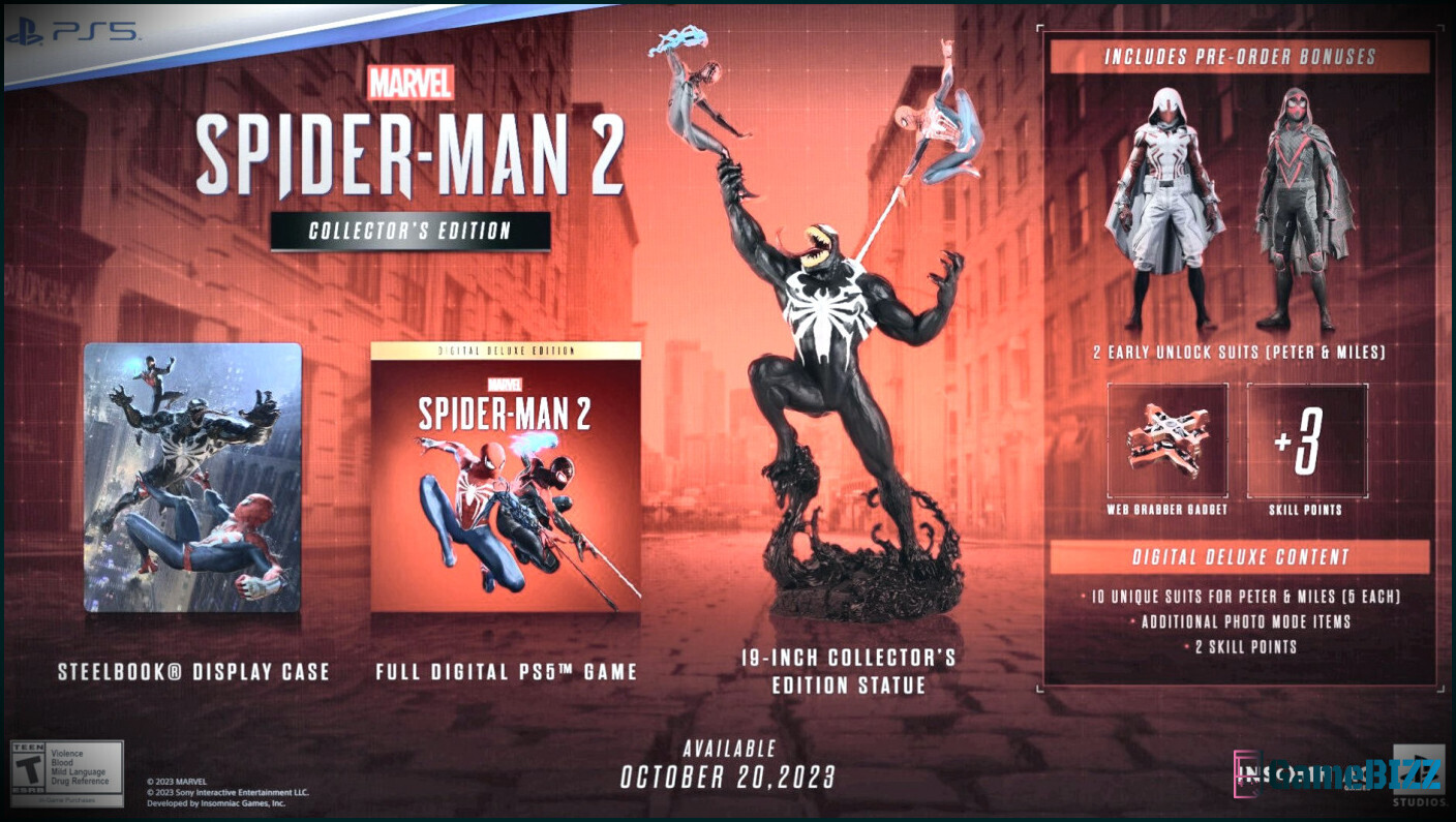 Spider-Man 2 PS5-Konsole enthüllt, Vorbestellungsdatum bestätigt