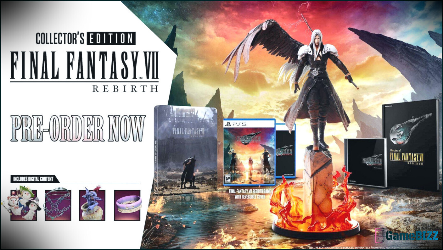 Die Collector's Edition von Final Fantasy 7 Rebirth enthält eine riesige Sephiroth-Statue
