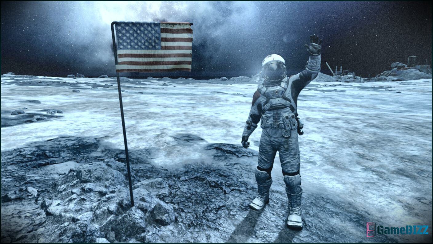 Sie können die amerikanische Flagge auf dem Mond in Starfield finden