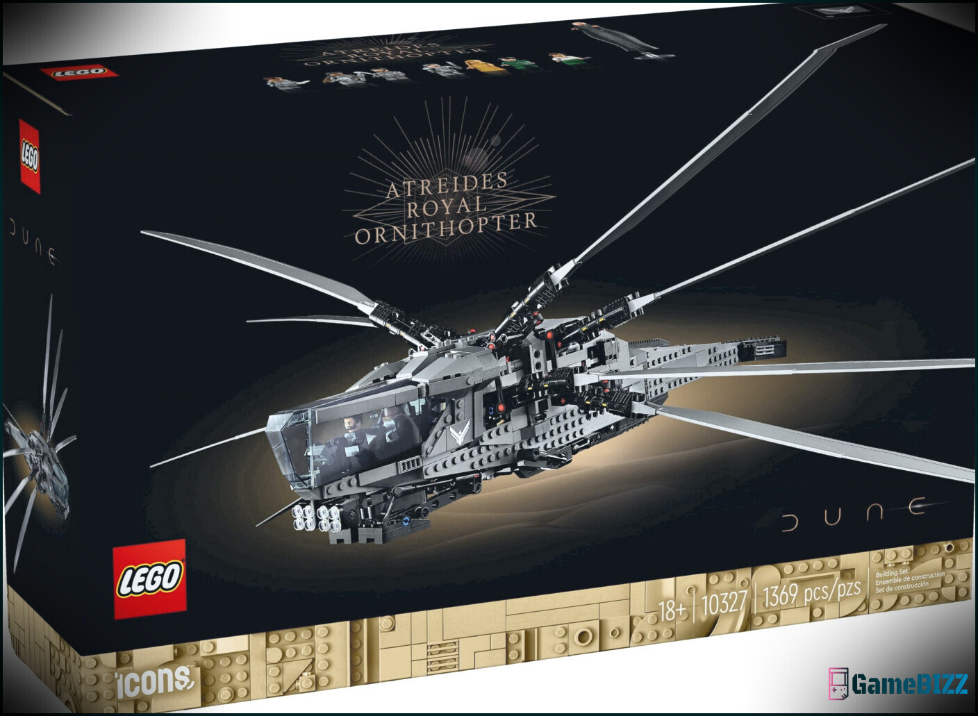 Lego enthüllt das Dune Ornithopter Set, das jetzt vorbestellt werden kann