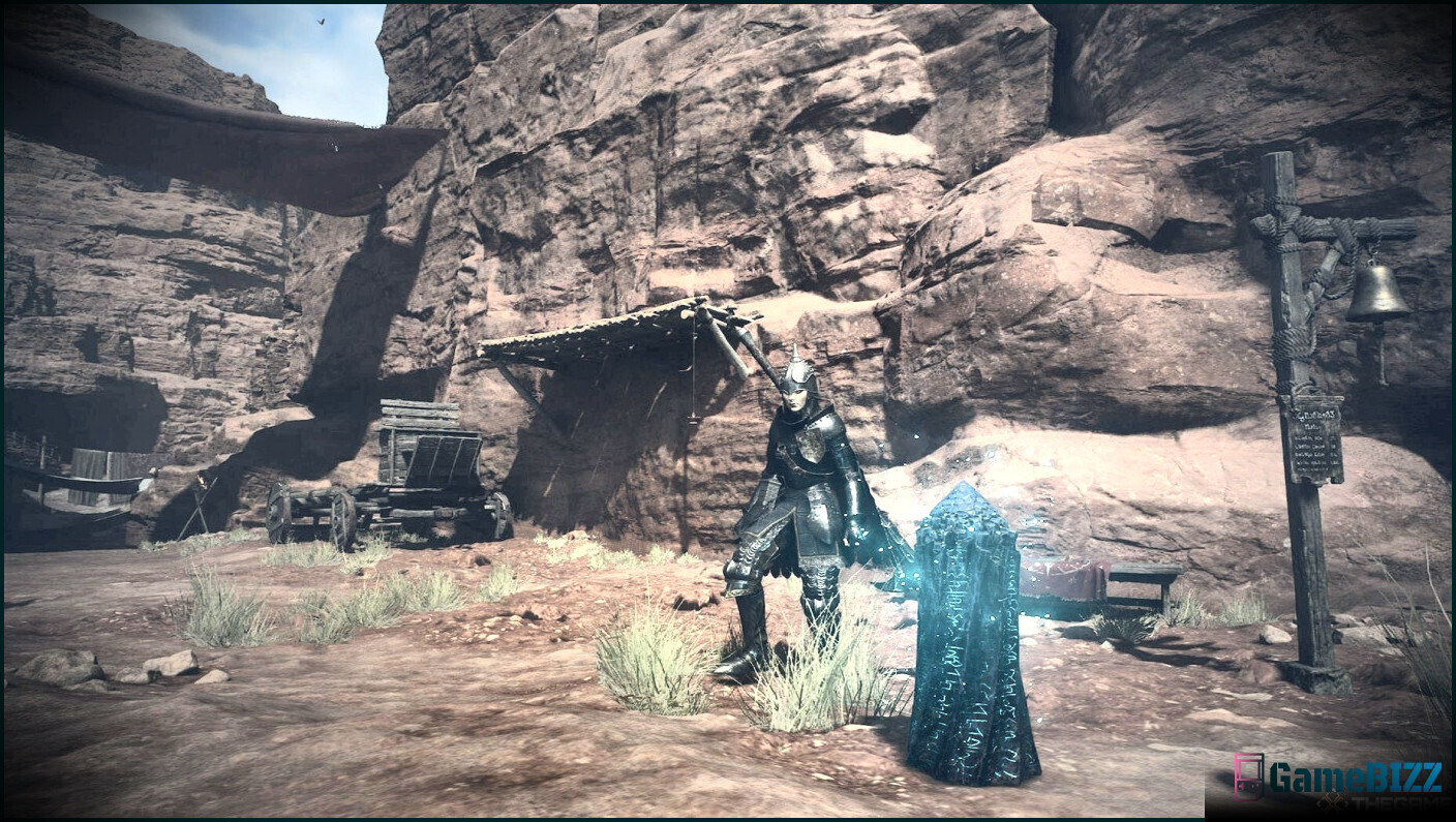Arisen beside a Port Crystal in Dragon's Dogma 2.