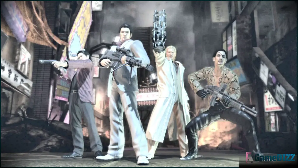 Yakuza Dead Souls - All four characters together