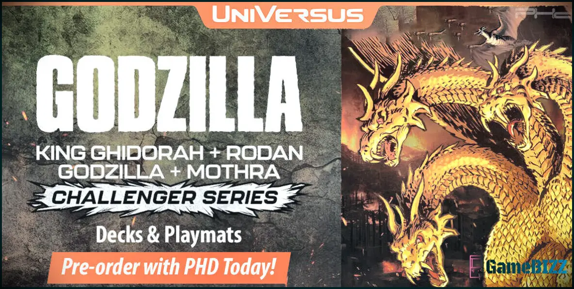 EXKLUSIV: Sehen Sie sich UniVersus' Godzilla Challenger Series an: King Ghidorah und Rodan Deck