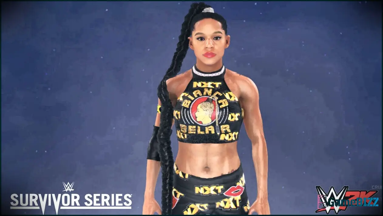 Bianca Belair'Das Survivor Series-Outfit von Bianca Belair wurde von einem WWE 2K24-Fan entworfen.